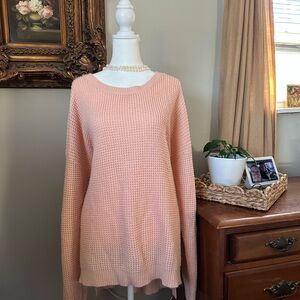 Dip Women's Oversized Soft Peach Sweater